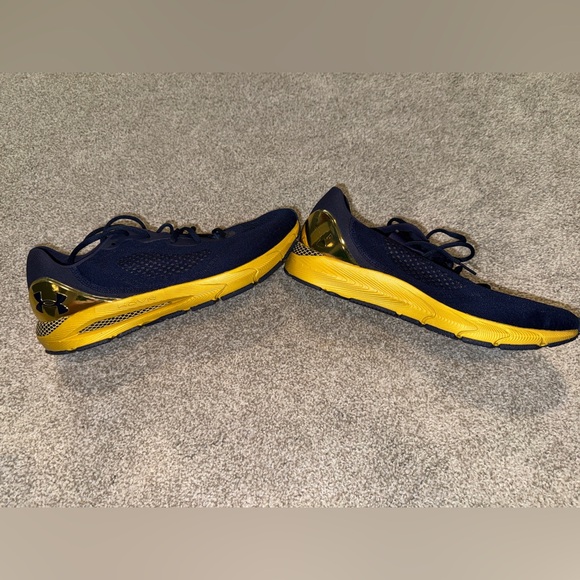 Notre Dame Under Armour Blue and Gold Athletic Shoes - Picture 3 of 7